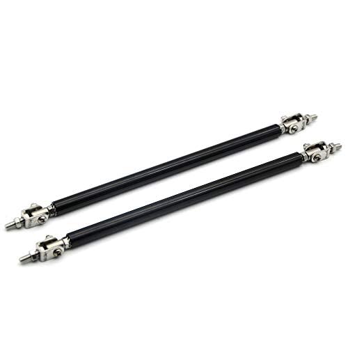 2 x Auto-Stoßstangenschutzstange, verstellbare Trennstange, vordere und hintere Stoßstangenlippe, Auto-Modifikations-Stützstange (200 mm/150 mm/100 mm) von Riloer