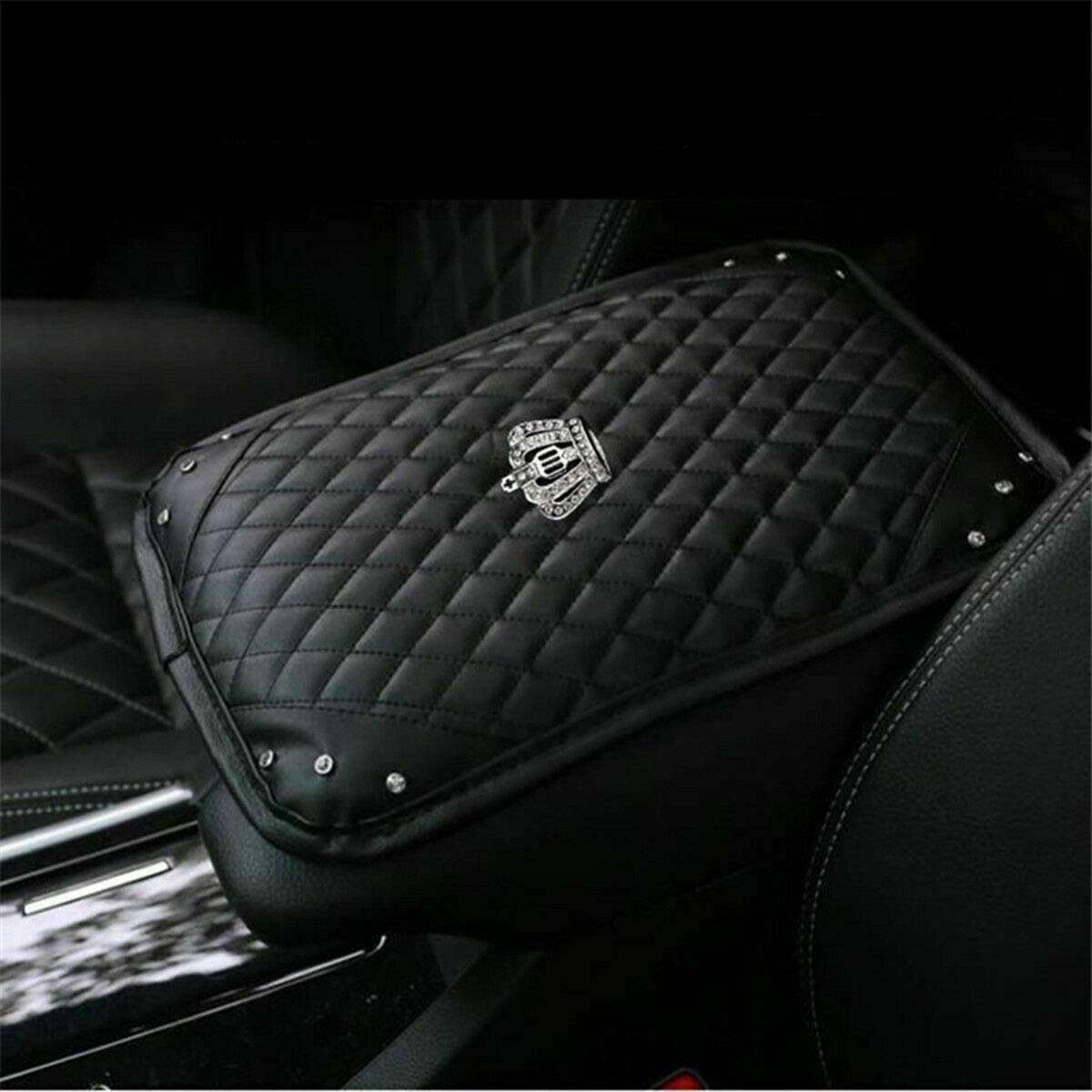 LanCo Mittelkonsole Armlehnenbezug Auto Armlehnenpolster Strass Protector Pad PU Leder LanCo Mittelkonsole Armlehnenbezug Auto Armlehnenpolster Strass Protector Pad PU Leder von Riloer
