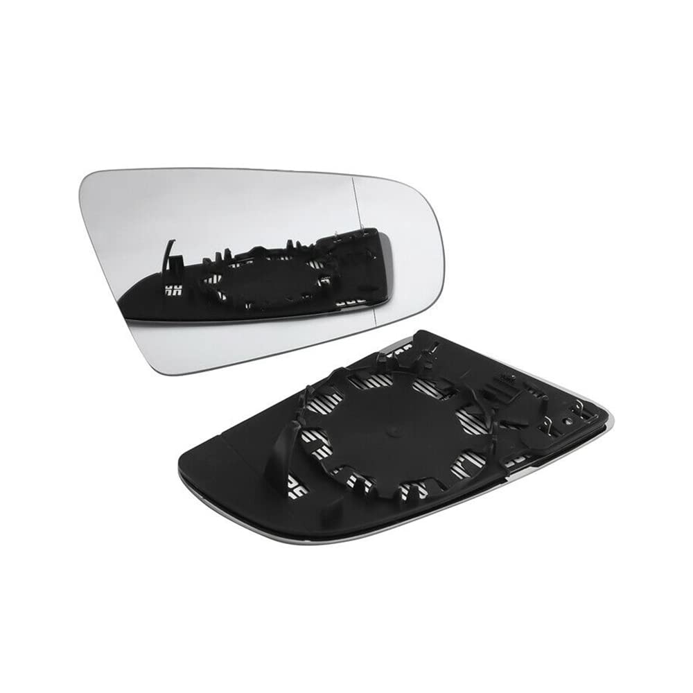 Mirror mirror left/right side rear view, rear view mirror glass with heating, white/blue, suitable for a-u-di A3 / S3 A4 / S4 A6 / S6 RS4, 8E0857535E, 8E0857536E von Riloer
