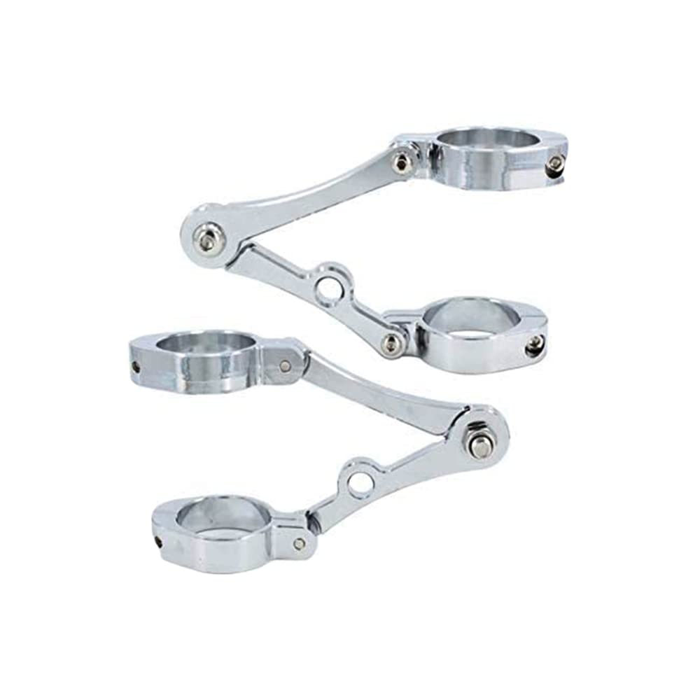 Riloer 1Paar Scheinwerferhalterungen CNC-Scheinwerferhalter für Motorrad mit Gabelrohren mit 39-41 mm Durchmesser, wasserdichte Blinkerhalterungsklemmen, silber Riloer 1Paar Scheinwerferhalterungen CNC-Scheinwerferhalter für Motorrad mit Gabelrohren mit 39-41 mm Durchmesser, wasserdichte Blinkerhalterungsklemmen, silber von Riloer