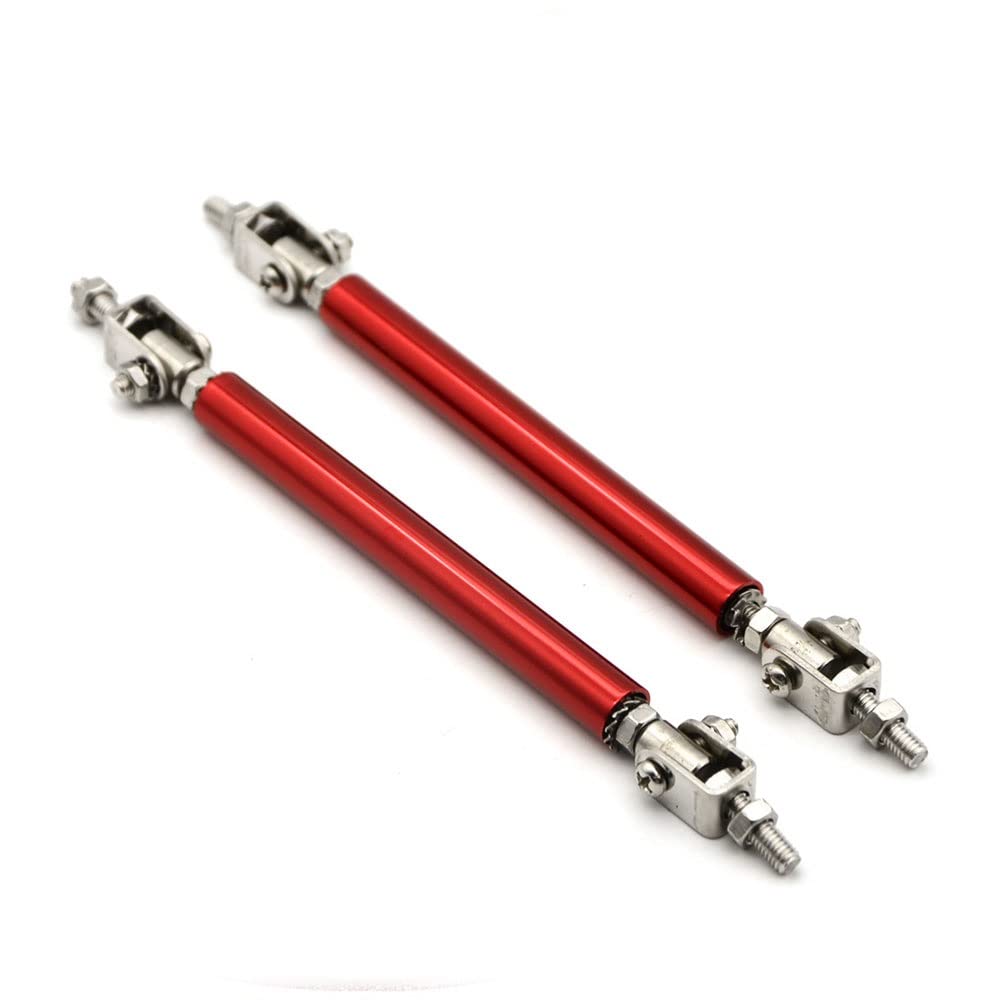 Riloer 2er-Pack Universelle verstellbare vordere/hintere Stoßstangen-Stützstangen Teleskop-Feststange 150 mm – Rot Riloer 2er-Pack Universelle verstellbare vordere/hintere Stoßstangen-Stützstangen Teleskop-Feststange 150 mm – Rot von Riloer
