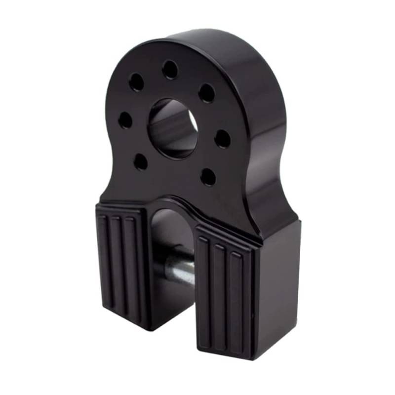 Riloer Windenverbinder, CARGO STRAP, Schwarz, Aluminium, 30.000 lbs, für synthetische Winden, Abschlepphaken-Verbindungsstück von Riloer