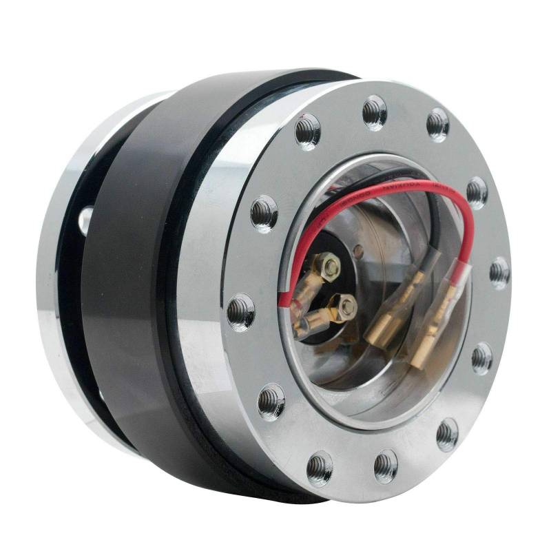 Riloer 7-Loch-Auto-Lenkrad, Schnellspanner, Universal-Schnellspann-Nabenadapter (schwarz) von Riloer