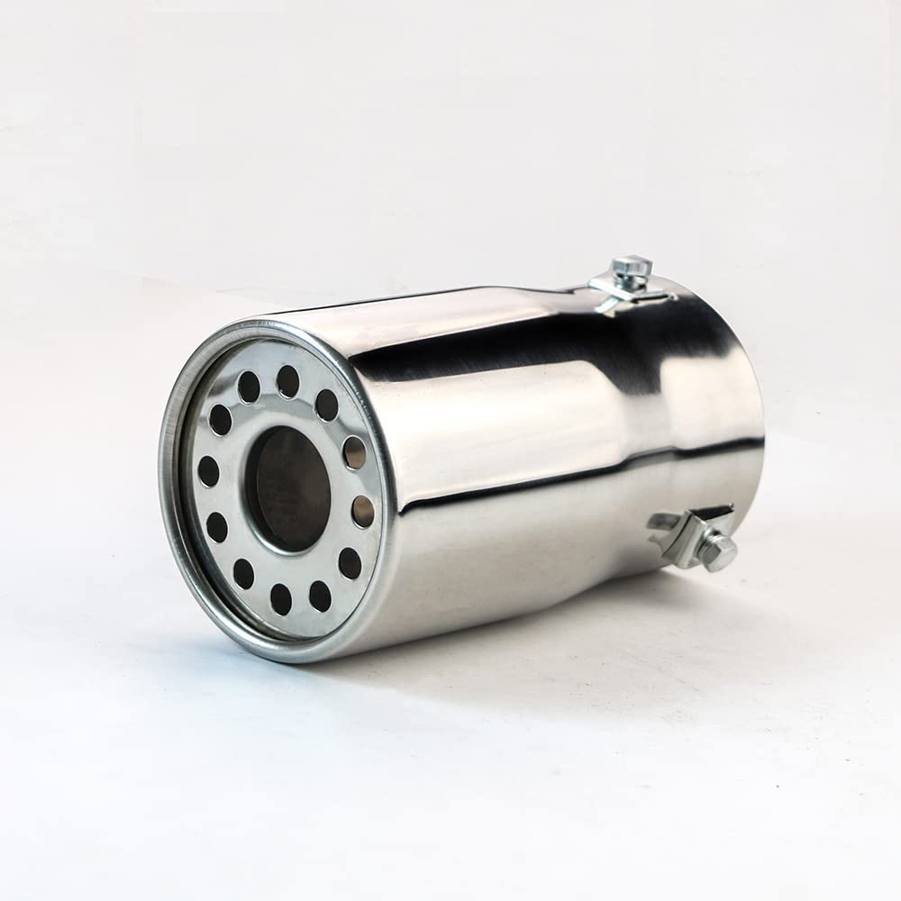 Riloer 80mm Autoauspuffschlauch, DB Killer Autoauspuff Schalldämpfer, Chrom Schalldämpfer, Edelstahl, Silber Riloer 80mm Autoauspuffschlauch, DB Killer Autoauspuff Schalldämpfer, Chrom Schalldämpfer, Edelstahl, Silber von Riloer