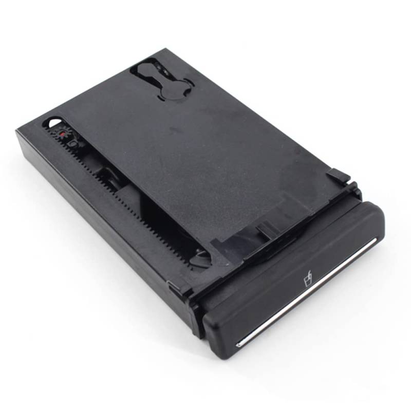 Riloer ABS mattschwarz oder plattierter Auto-Getränkehalter Linkslenker oder Rechtslenker 8E1862534H 8E2862534L kompatibel mit Audi A4 B6 B7 2001–2008 von Riloer