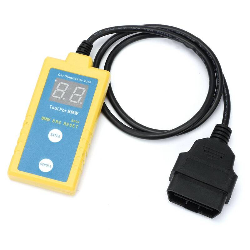 Riloer Airbag Scan Reset Tool, B800 SRS OBDII 20PIN Diagnostische Reparatur-Scanner-Code-Leser für BMVV 1994-2003, RESET-Dashboard-SRS-Airbag-Licht zurücksetzen von Riloer