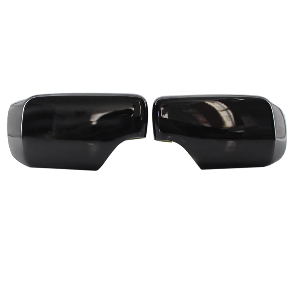 Riloer Autospiegelkappen, glänzend schwarz, kompatibel mit B-M-W E46 3er Serie 1998–2005, 51168238375, 5116823837 von Riloer