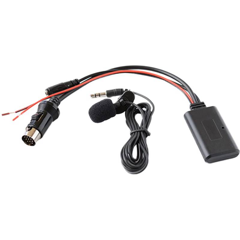 Riloer Bluetooth AUX-Kabel und Mikrofonleitung, passend für alle Kenwood 13-poligen CD-Hosts von Riloer