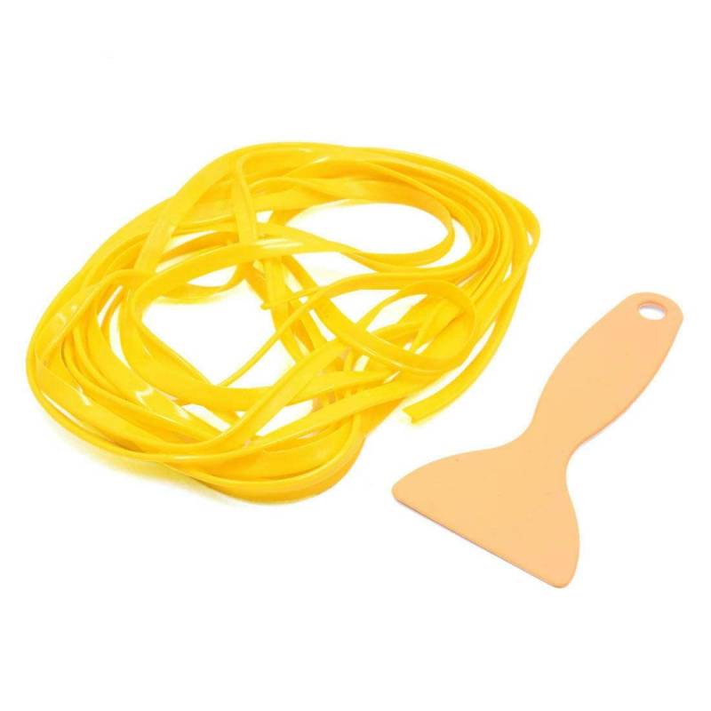 Riloer DIY auto innen zierleiste dekoration universal 5m ABS 3D streifen mit werkzeug auto innen zierleiste zubehör gelb von Riloer