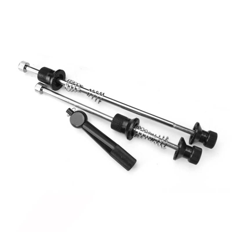 Riloer Fahrradspieß-Set, Ultraleichte Anti-Diebstahl-Schnellspanner aus Aluminiumlegierung, Wheels Locking Security Tool Radnabenspieß von Riloer