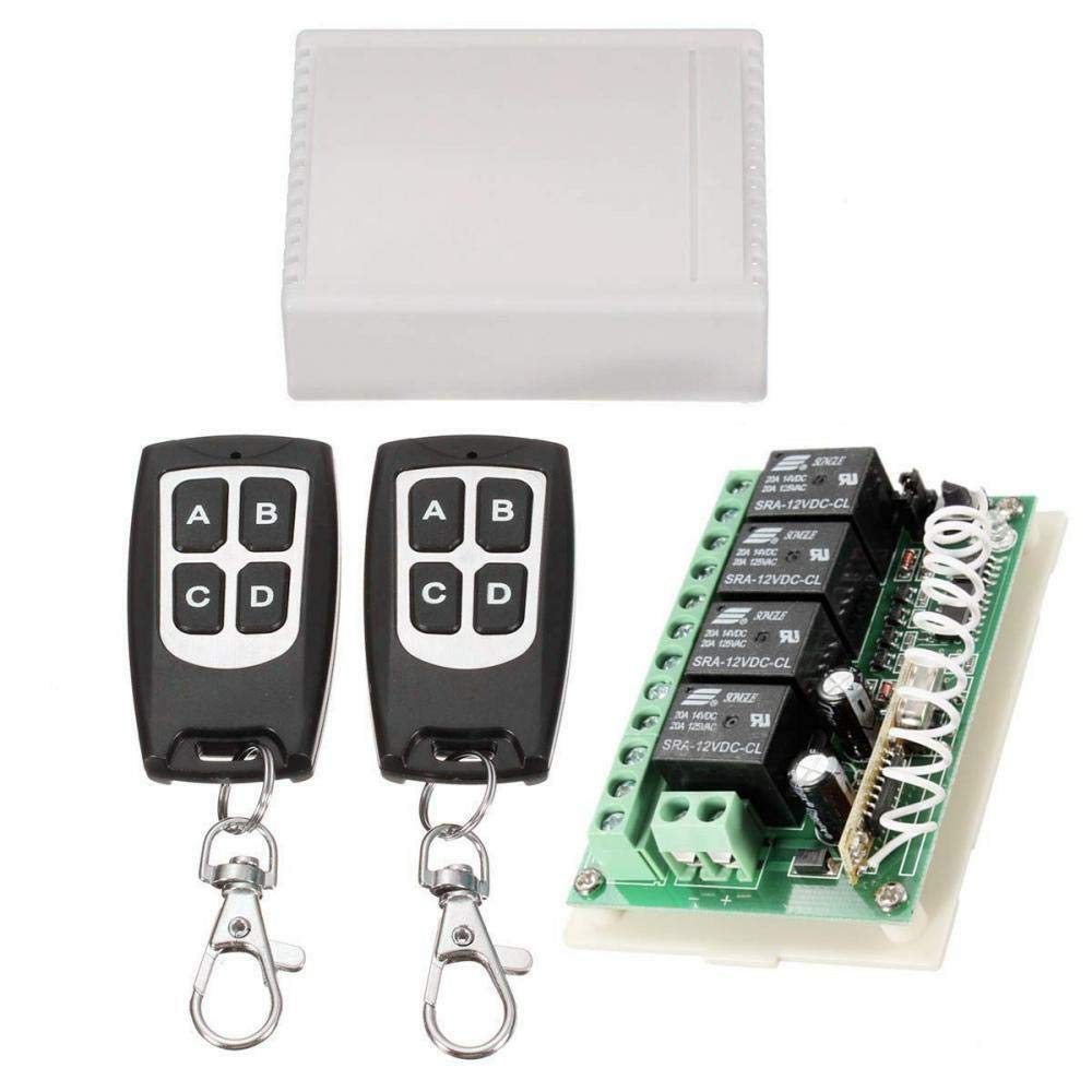 Riloer Funkfernbedienung RF-Schalter 12V 4CH Kanal 433Mhz mit Box 2 Sendern Riloer Funkfernbedienung RF-Schalter 12V 4CH Kanal 433Mhz mit Box 2 Sendern von Riloer