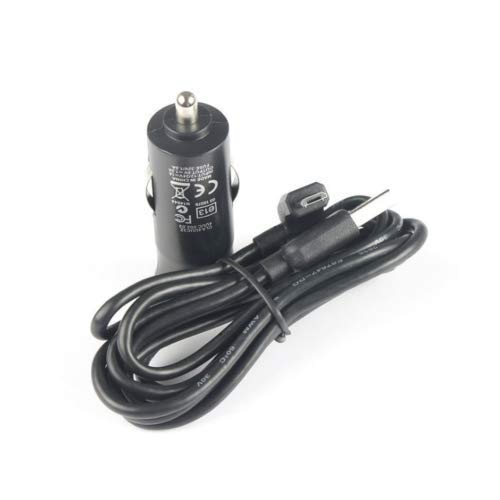 Riloer Kfz-Ladegerät für Tomtom Micro USB LED Kfz-Ladegerät & 1,8 m Ladekabel für GPS, kompatibel mit Garmin Nuvi, Garmin GPS-Ladekabel von Riloer