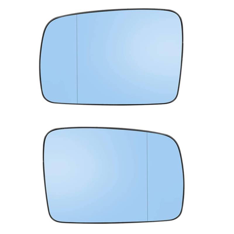 Riloer Mirror Crystal Rear view Rear view Left/Right, Mirror Crystal Stained Blue LR017070 LR017067, Heating with Rear Board, For L-R2 LR-3 RA-NGE R-Over 04-09 von Riloer