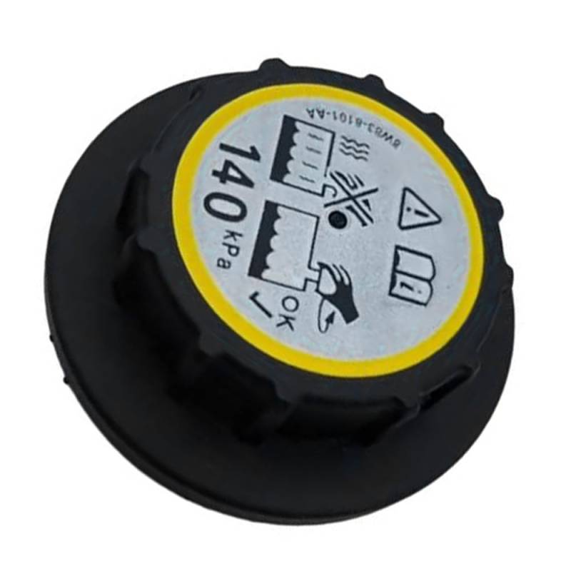 Riloer Motorkühlmittelbehälterdeckel, Motorkühler-Kühlwassertank, schwarzer Behälterdeckel, Kühlmitteldeckel, kompatibel mit Jaguar F-Pace X761, 8W838101AA von Riloer