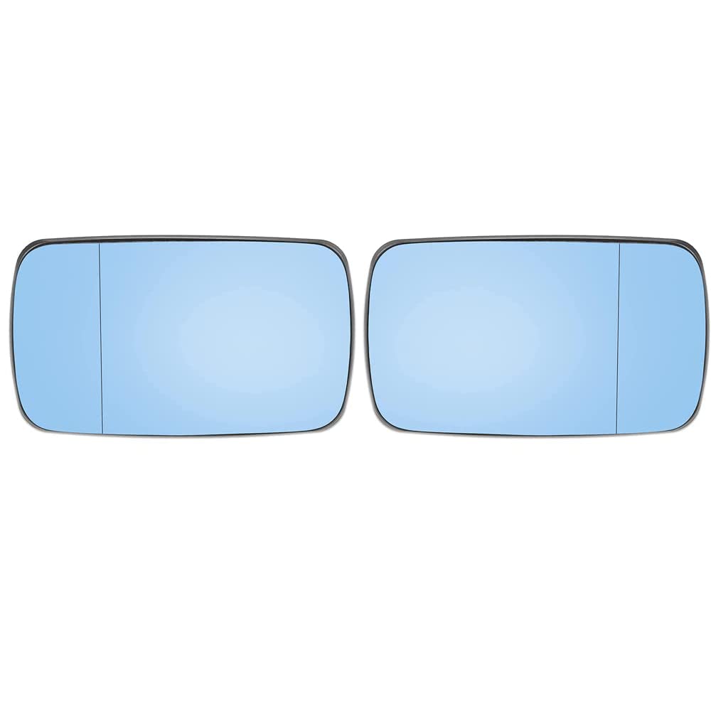 Riloer Rear view mirror left/right for car, mirror mirror glass white/blue tinted, suitable for B-M-W Series 3 E46 318i 320i 325i 330i 1998-2006, 51168250438 Riloer Rear view mirror left/right for car, mirror mirror glass white/blue tinted, suitable for B-M-W Series 3 E46 318i 320i 325i 330i 1998-2006, 51168250438 von Riloer