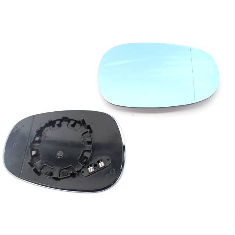 Riloer Rearview mirror for left/straight car door, side rear view mirror, blue/white tinted glass, suitable for B-M-W E82 E88 1-Series E90 E91 E92 E93, 51167252893, 51167252894 von Riloer