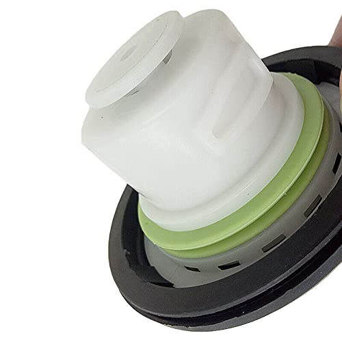 Riloer Tankdeckel für Ford Focus MK2 2005-2012, Metall, Drehverschluss, Natürlich, Auto, ENGINE_COMPONENT_CAP, Autoteile von Riloer