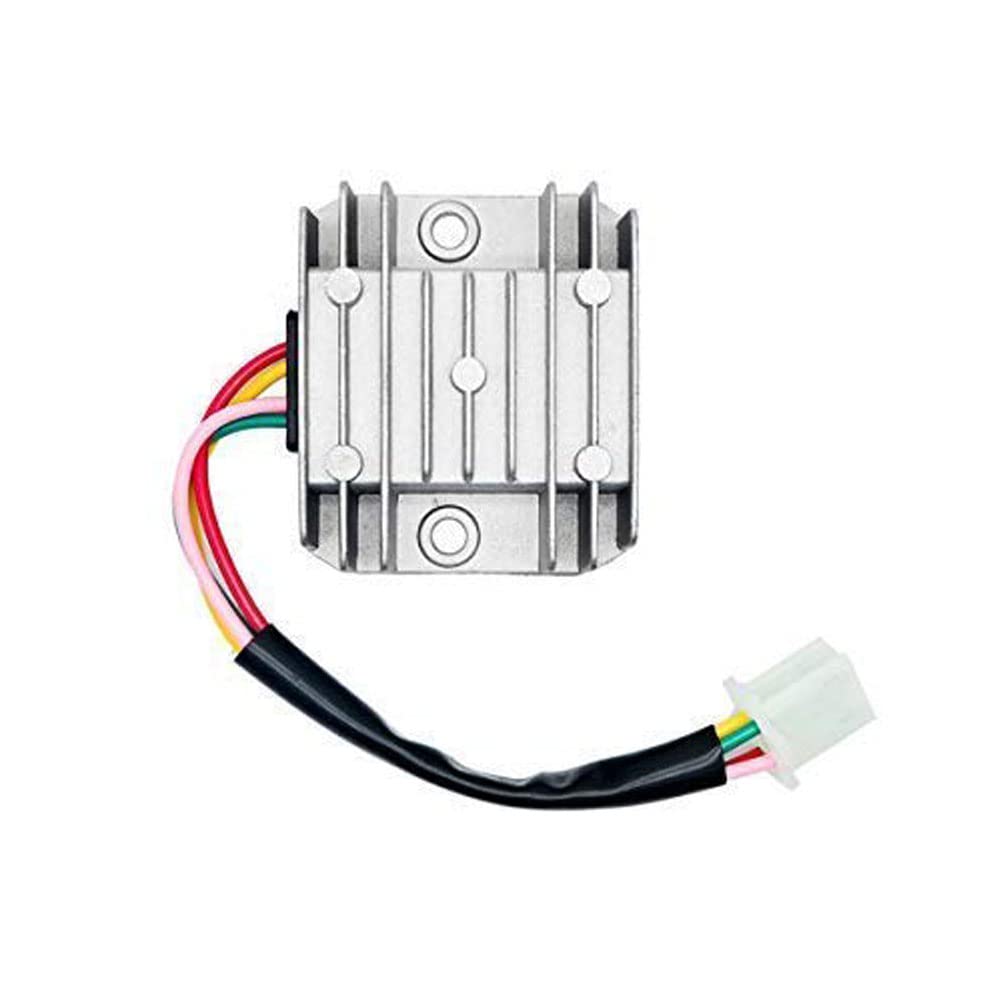 Riloer Universal Gleichrichter Regler Gleichrichter 4 Draht 12V AC Spannungsregler für Motorrad Motorrad Quad Roller Riloer Universal Gleichrichter Regler Gleichrichter 4 Draht 12V AC Spannungsregler für Motorrad Motorrad Quad Roller von Riloer