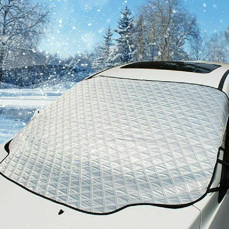 Riloer Universal Auto Windschutzscheibenabdeckung - Frost Sun UV Staubdicht Windschutzscheibe Windschutzscheibe Frostabdeckung Sonnenschutz, 193 * 126CM von Riloer