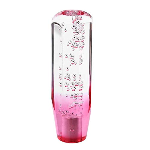 Riloer Universal Handschaltknopf, Crystal Bubble Pink + Weiß Schaltknauf （20CM） von Riloer