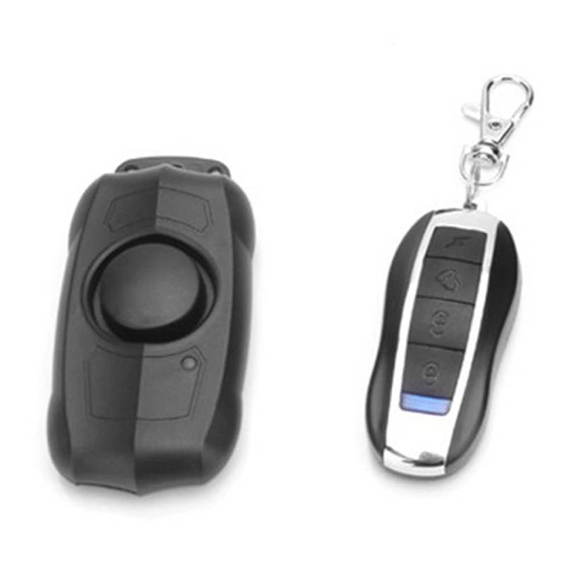 Riloer mit 5 Grad einstellbarer Empfindlichkeit 120db Funkalarm mit Fernbedienung Anti-Diebstahl-Vibrationssicherheits-Bewegungssensor Wasserdichter Motorradalarm für Roller, Fahrrad, Fahrzeug von Riloer