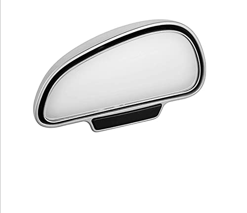 Toter-Winkel-Spiegel, Riloer 1 Paar Auto Toter Winkel 360° Weitwinkel verstellbarer Toter-Winkel-Spiegel Außen-Universalspiegel,Weiß von Riloer