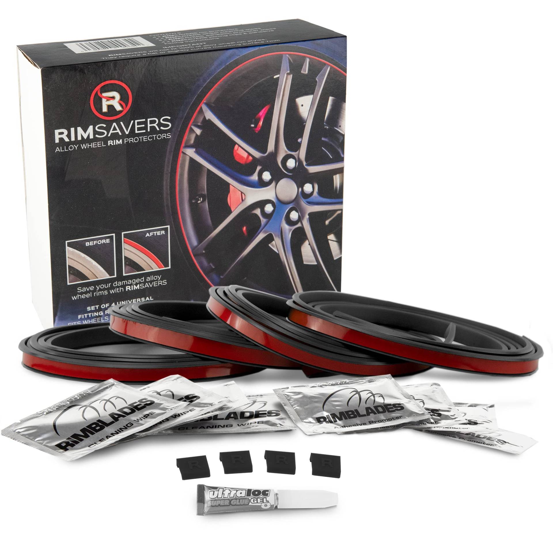 Rimblades Flex universal Felgenschutz & Styling Alu Felgen Schutzring Felgenringe Felgenstyling 13 bis 22 Zoll Rim Protector Guard Ringz Felgenrandaufkleber Felgenhornschutz (Schwarz) Rimblades Flex universal Felgenschutz & Styling Alu Felgen Schutzring Felgenringe Felgenstyling 13 bis 22 Zoll Rim Protector Guard Ringz Felgenrandaufkleber Felgenhornschutz (Schwarz) von Rimblades