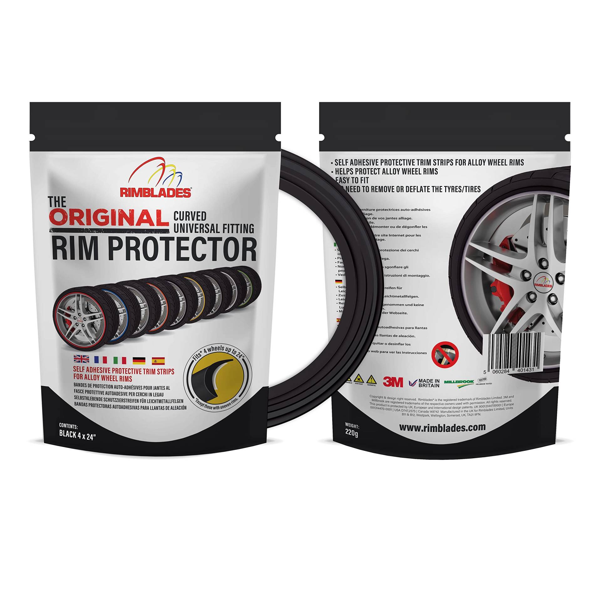 Rimblades FELGENSCHUTZ & Styling schwarz Ausführung 2016 Alu Felgen Schutzring Felgenringe Felgenstyling bis 24 Zoll Rim Protector Guard Ringz Felgenrandaufkleber Felgenhornschutz Farbe SCHWARZ Black Rimblades FELGENSCHUTZ & Styling schwarz Ausführung 2016 Alu Felgen Schutzring Felgenringe Felgenstyling bis 24 Zoll Rim Protector Guard Ringz Felgenrandaufkleber Felgenhornschutz Farbe SCHWARZ Black von Rimblades Ltd
