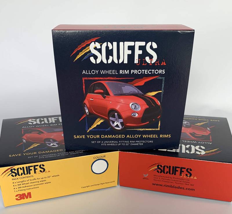 Scuffs by Rimblades FELGENSCHUTZ & STYLING Felgenschutzring Alu Felgen Ringe Felgenstyling Rim Protector Guard Ringz (Rosa) von Rimblades