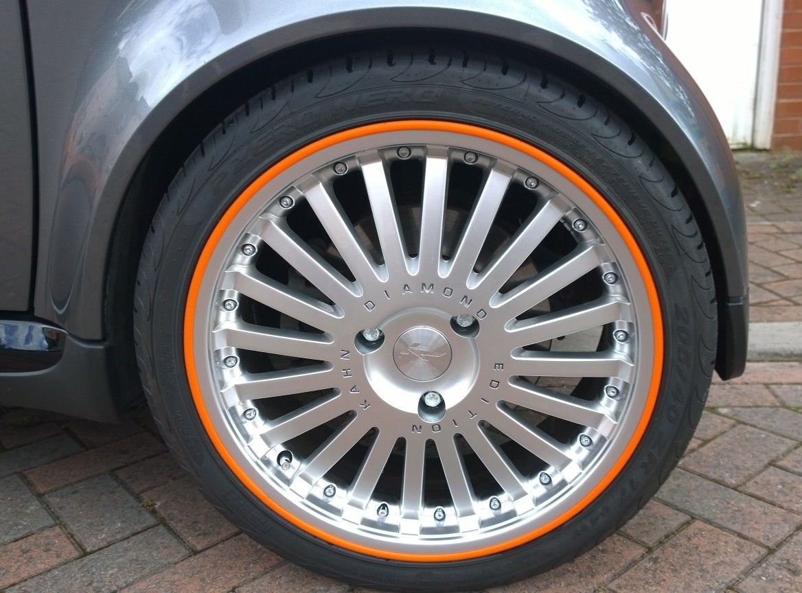 Scuffs by Rimblades FELGENSCHUTZ & STYLING Felgenschutzringe Felgenringe Felgenstyling Rim Protector (orange) von Rimblades