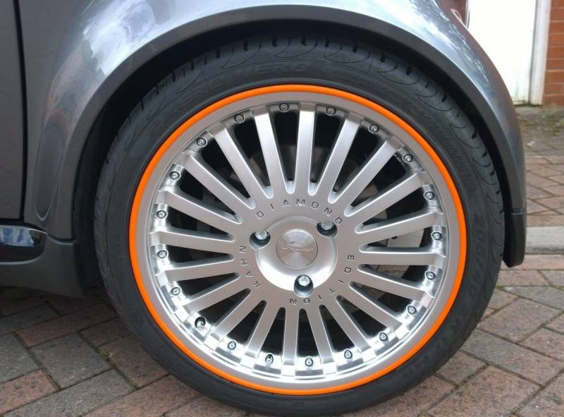 Scuffs by Rimblades FELGENSCHUTZ & STYLING Felgenschutzringe Felgenringe Felgenstyling Rim Protector (orange) von Rimblades