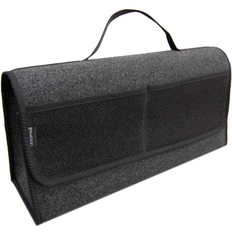 ERJOT Rimers Kofferraumtasche Schwarz Auto Tasche Zubehörtasche Car Boot Organiser Toolbag Rimers 50x16x25cm Klettverschluss von ERJOT