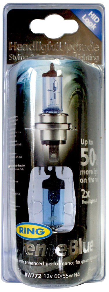 2 ampoules -XtremeBlue- H4-60/55W - Homologuees von Ring Automotive