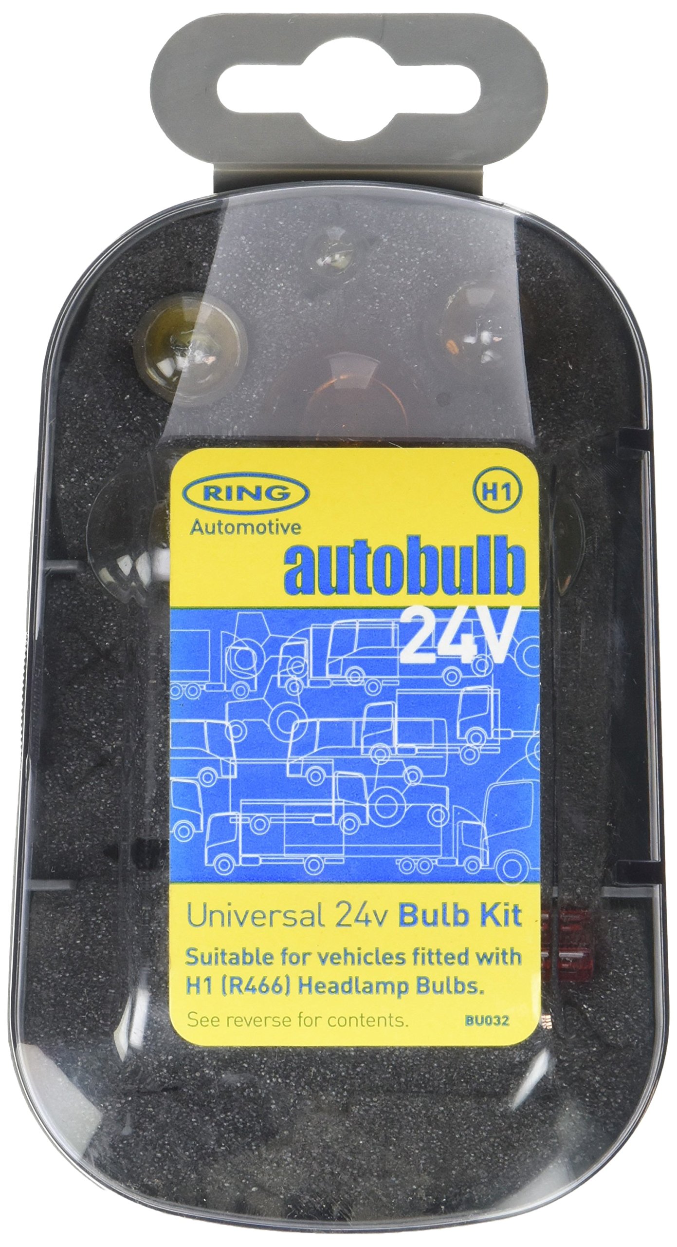 Ring Automotive BU032 Glühbirne, Universal-Ersatzlampenbox, 24 Volt, H1 von Ring Automotive