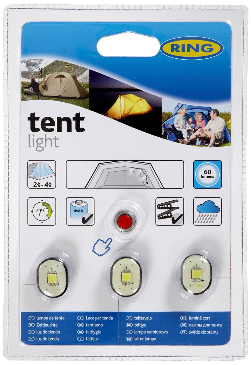 Ring Automotive RTL020 3 LED Batterie Zeltleuchte, Anzahl 1 von Ring