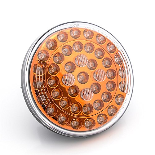 Ring Automotive bl382aa hinten Indikator Katze rund LED-Licht, 122 mm, 24 V, bernstein Reflektoren Flying führt von Ring