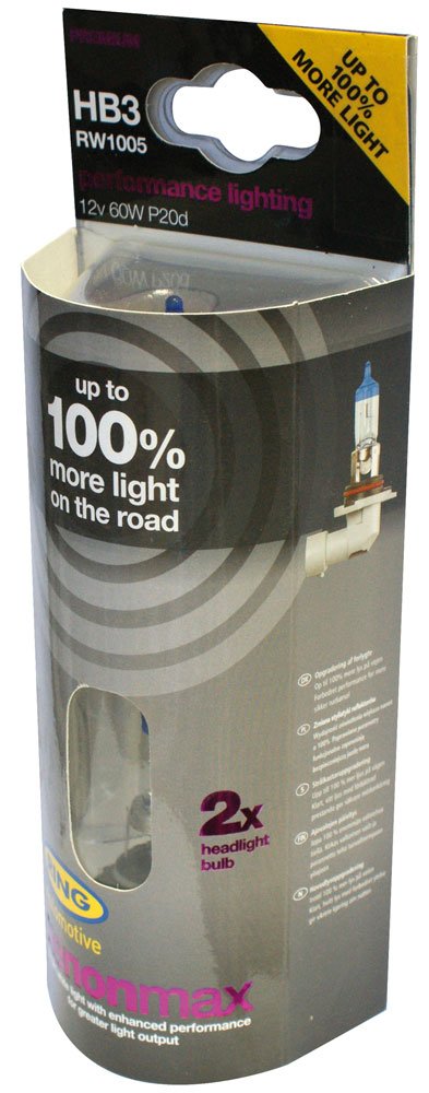2er Set Ring XenonMax HB3 9005 bis zu 100% mehr Licht 2er Set Ring XenonMax HB3 9005 bis zu 100% mehr Licht von Ring