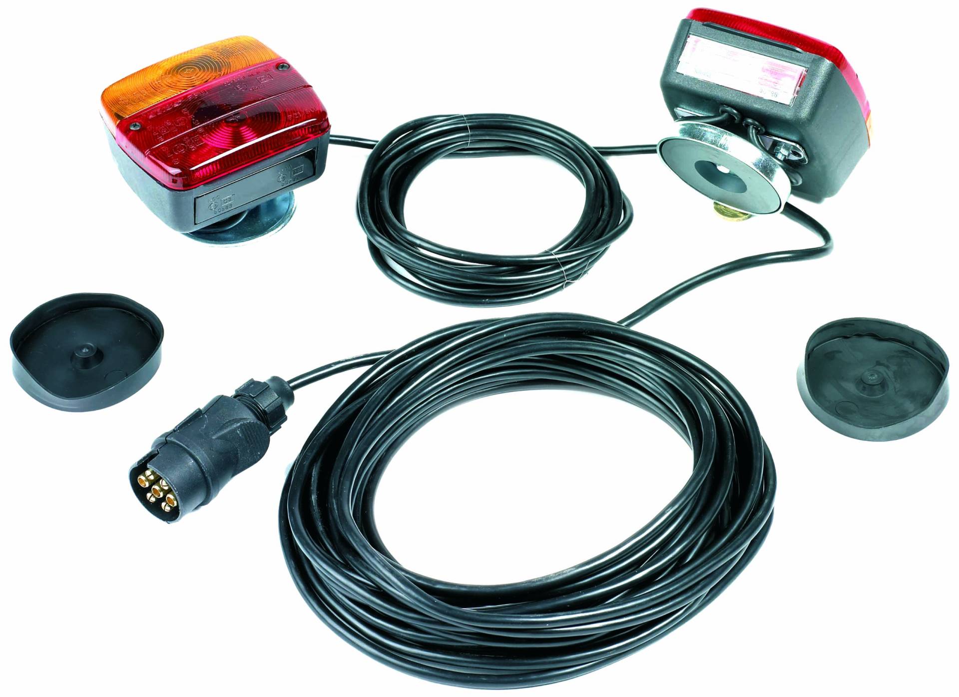Ring Automotive Anhängerbeleuchtungs-Set, magnetisch, 12-m-Kabel (vom Stecker zu den Leuchten), 4-m-Kabel (zwischen den Leuchten) von Ring