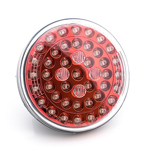 Ring Automotive bl384rr Hinterrad, kombiniert Position und Stop rund LED Licht, 122 mm, 24 V, Rot Reflektoren mit Flying führt Ring Automotive bl384rr Hinterrad, kombiniert Position und Stop rund LED Licht, 122 mm, 24 V, Rot Reflektoren mit Flying führt von Ring