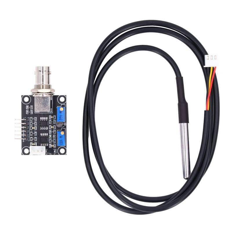Risegun PH-Wert-Sensormodul, PH0-14 Digital mit BNC-Anschluss – Wasserdichtes Sondenkit mit Stabelektrode für Labor, Aquaristik & Hydroponik von Risegun