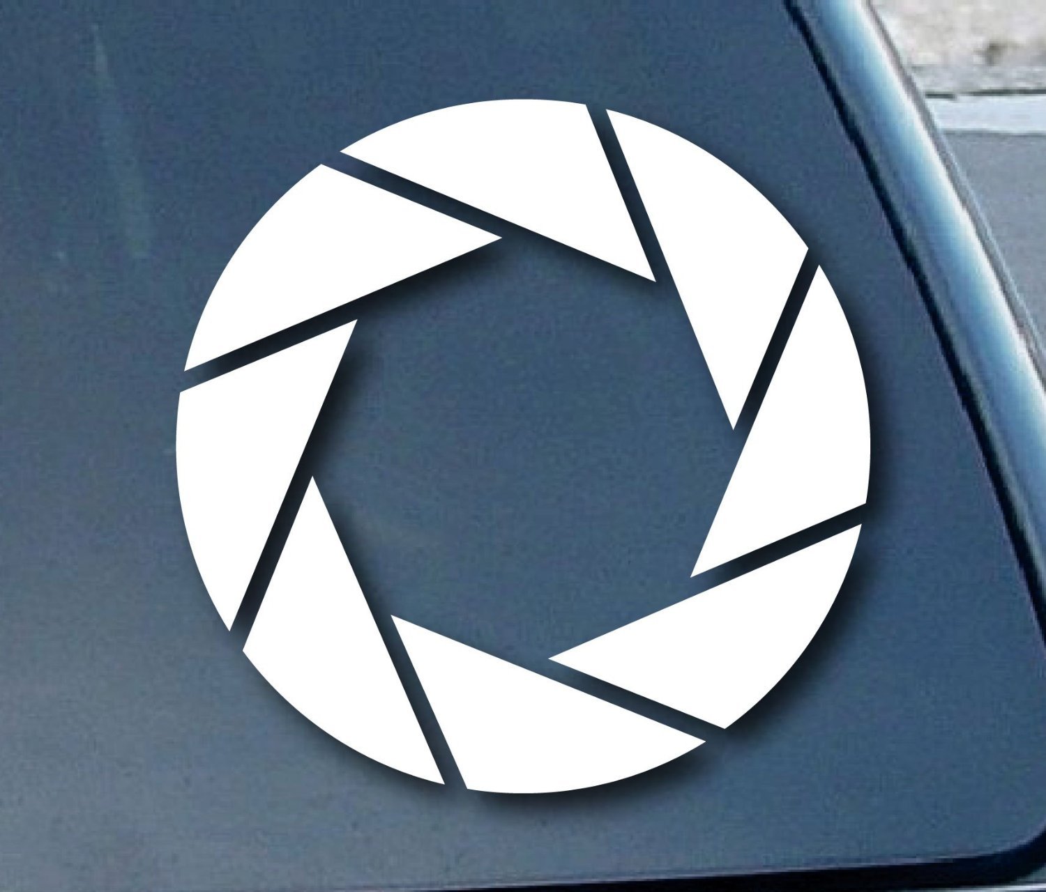 Aufkleber / Autoaufkleber / Sticker / Decal Aperture Science Logo Car Window Vinyl Decal Sticker 101mm Wide (Color: White) von Ritrama