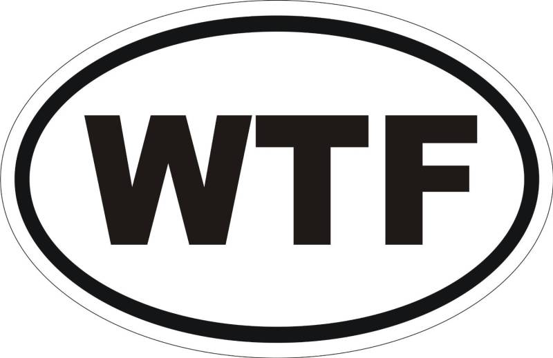 Ritrama Indigos UG Auto Aufkleber Euro Funny WTF CAR Bumper Stickers 101mmx152mm von Ritrama