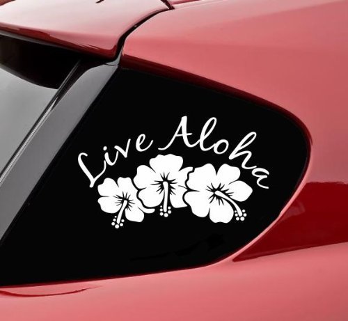 Aufkleber Autoaufkleber JDM Die Hart - Live Aloha Auto Laptop Tuning Sticker Decal Heckscheibe LKW Sticker 177mmX110mm von Ritrama