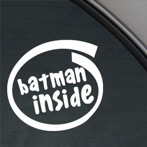 Batman Inside Aufkleber Robin Auto Truck Fenster Aufkleber von Ritrama
