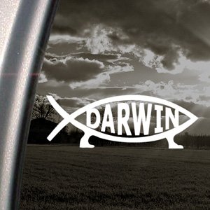 Ritrama Darwin Fischsymbol, Aufkleber, herausgebildet, Sticker für LKW-Fenster von Ritrama