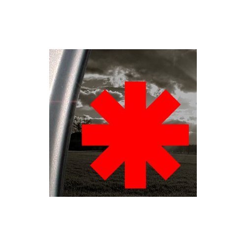 Red Hot Chili Peppers Aufkleber für LKW-Fenster, Rot von Ritrama