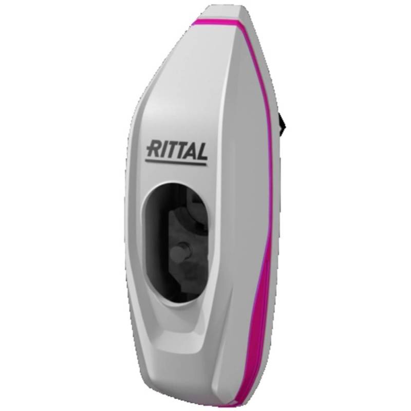 Rittal AX Mini-Comfort Griff für AX und KX mit Nocken mit Schlosseinsatz ASSA, weiß/rosa von Rittal
