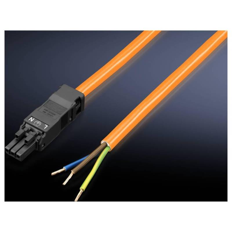 Rittal Anschlussleitung 2500.400 1 St. - LED, Orange, Kunststoff, 3-polig, Fahrzeugbeleuchtung von Rittal