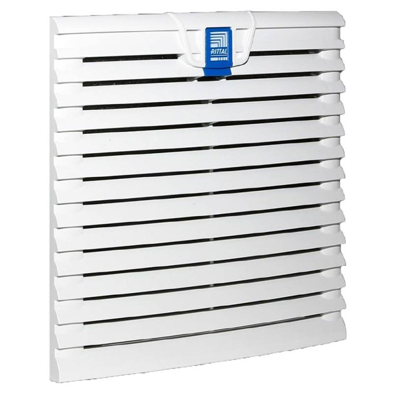 Rittal Lüfterfilter Typ Austrittsfilter für 177 x 177 mm, 224 x 224 mm Lüfter, 255 x 255mm, 25mm, Rahmen Mat.: ABS von Rittal