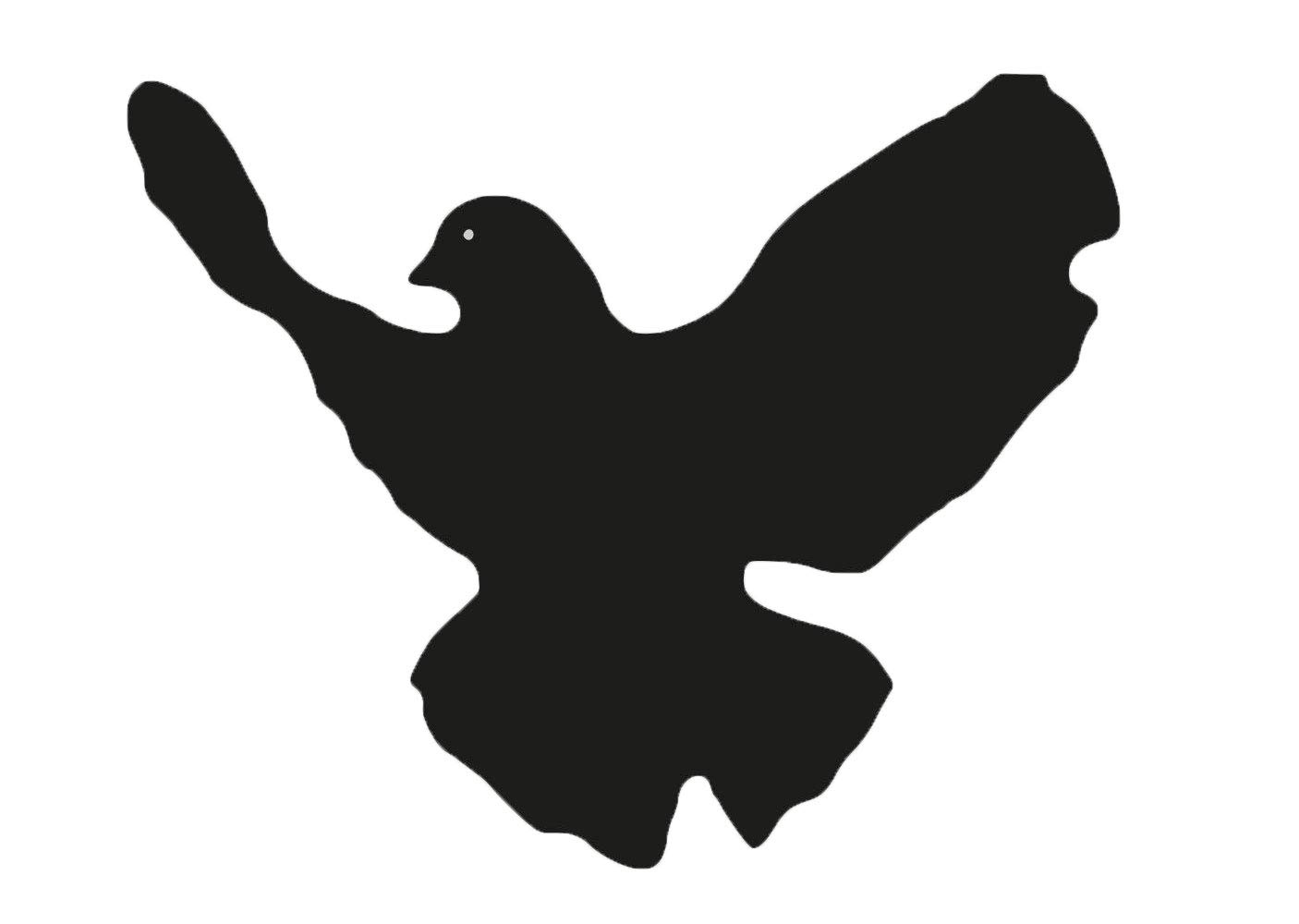 Aufkleber Friedenstaube Autoaufkleber Peace Sticker schwarz Waschstrassenfest UV-Beständig Premium Edition von Ritter Mediendesign